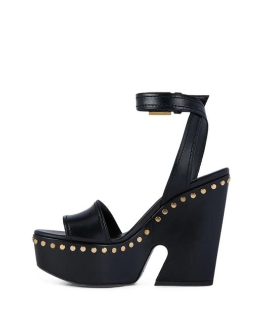 Givenchy Blue Clog Platform Sandals