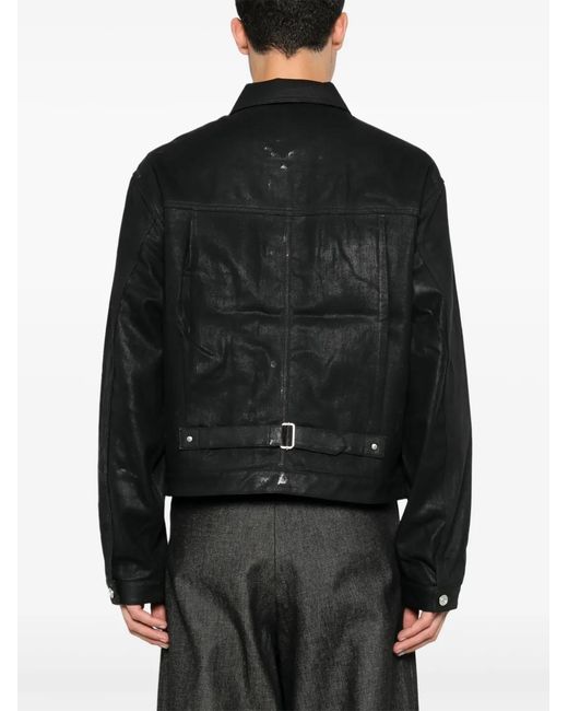 Givenchy Black Coated Denim Jacket for men