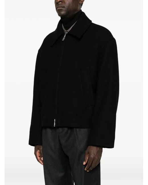 Studio Nicholson Black Zip-Up Jacket for men