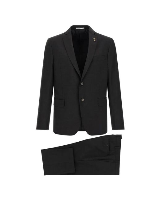 Pal Zileri Black Single-Breasted Wool Suit for men
