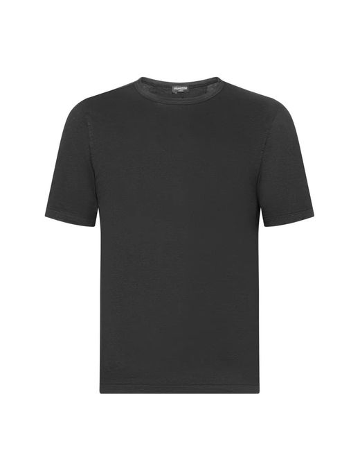 Franzese Collection Black Crewneck Short-Sleeve T-Shirt for men