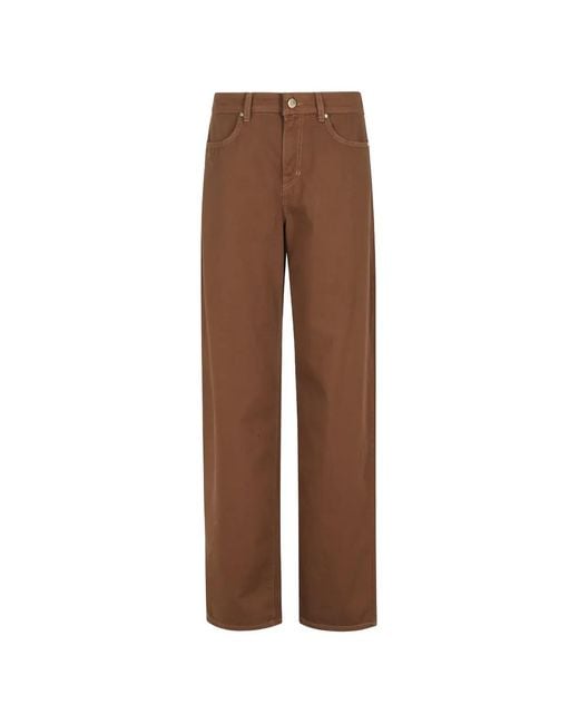 Pantalon Ample À Patch Logo Max Mara en coloris Brown