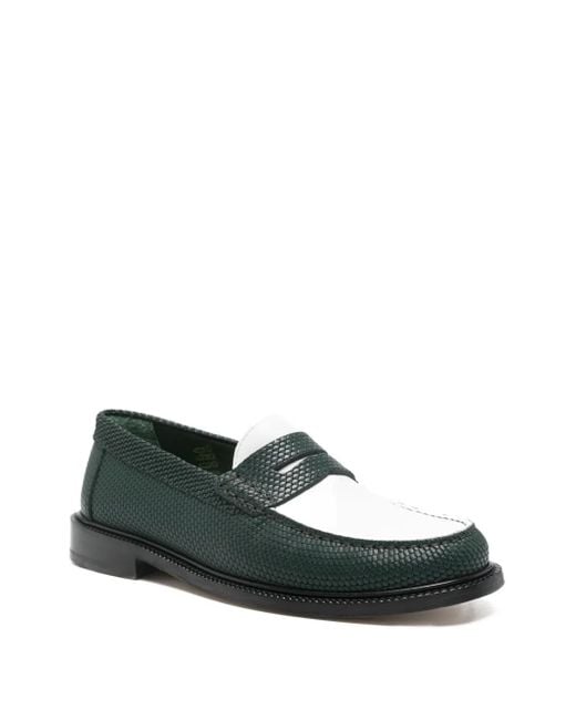 VINNY'S Green Yardee Loafers for men