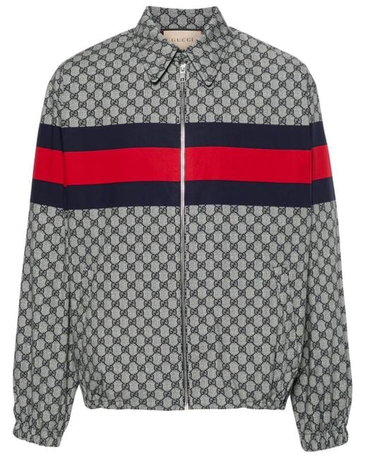 Gucci Gray Jacket With Monogram for men