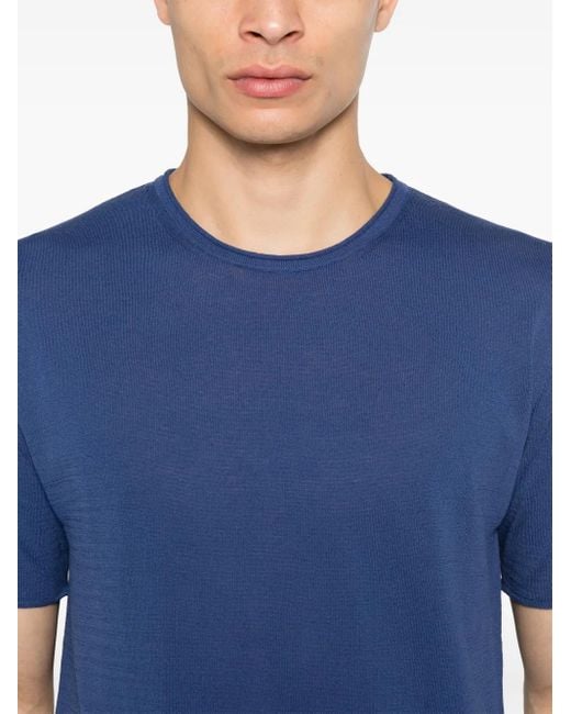 Eraldo Blue Cotton T-Shirt for men