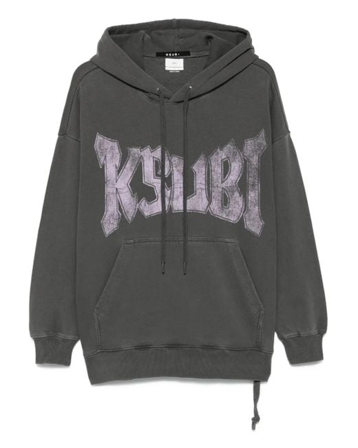 Sudadera con capucha y logo Ksubi de color Gray