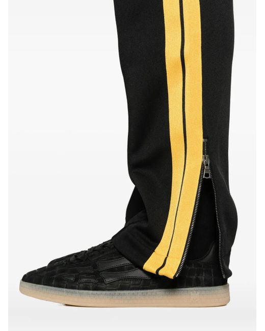 Palm Angels Broek Met Geborduurd Logo in het Black voor heren