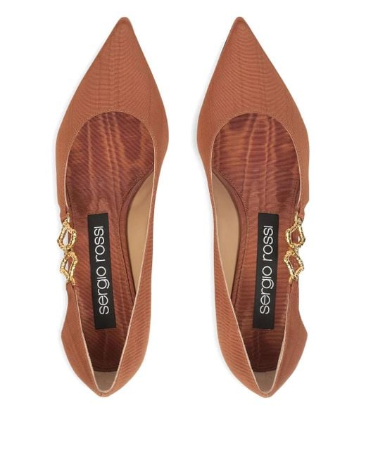 Sergio Rossi Leather Pumps Brown