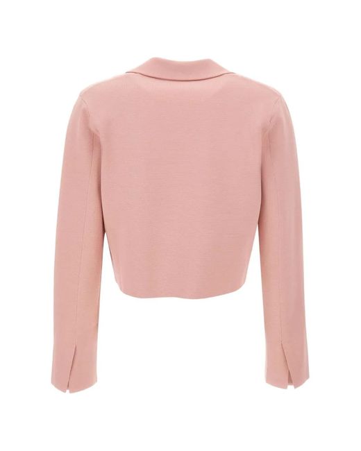 Kangra Pink Spencer Stitch-Effect Jacket