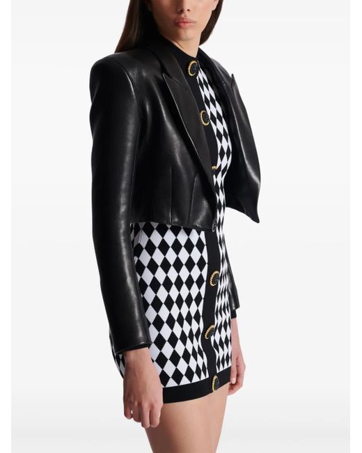 Giacca Crop di Balmain in Black
