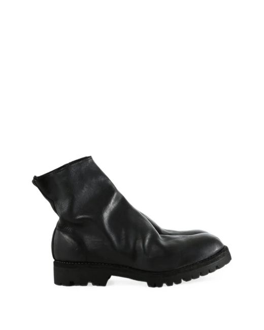 Guidi Black 796Lvx Leather Ankle Boots