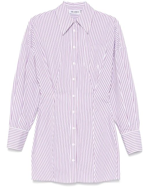 Robe-Chemise À Rayures The Attico en coloris Purple