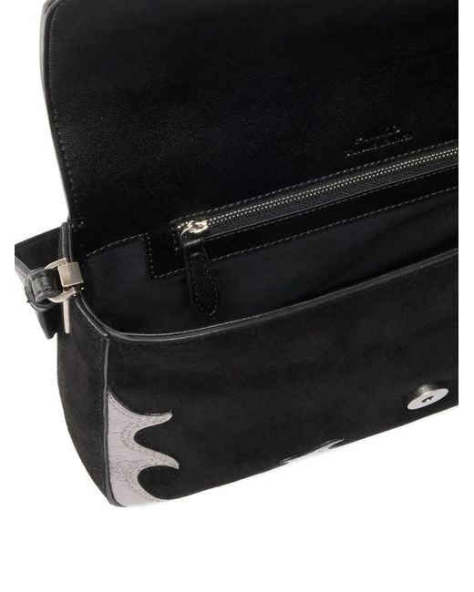 Pinko Black Love One Overlayed Shoulder Bag
