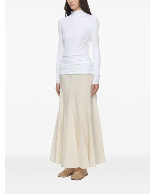 Khaite White Rolina Top