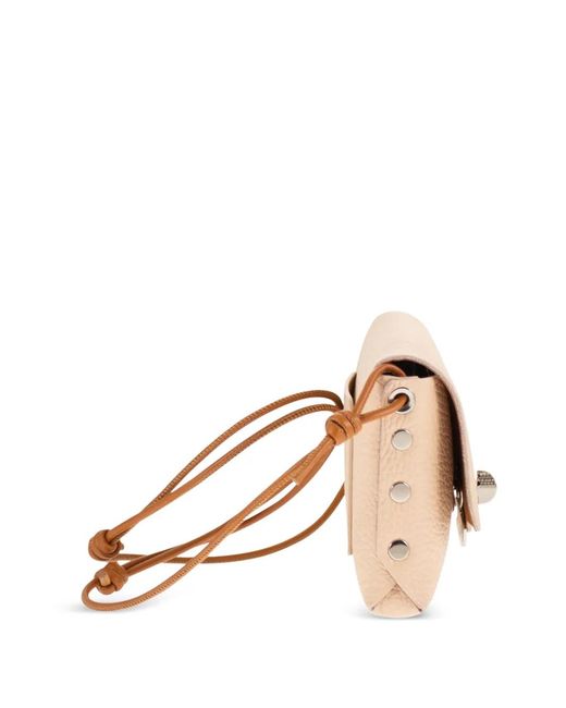 Zanellato Natural Small Lettera Pochette Leather Mini Bag