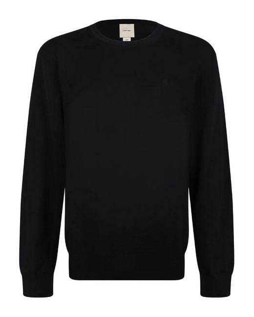 Calvin Klein Black Cotton Sweatshirt for men