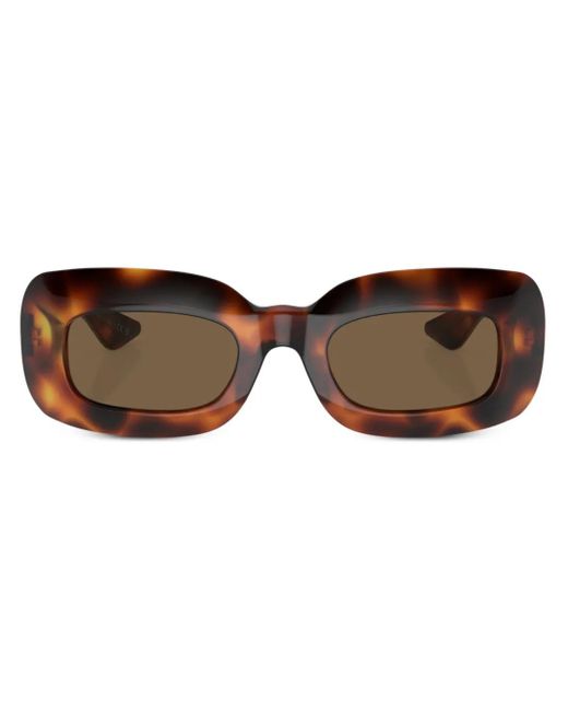 Oliver Peoples Brown X Khaite 1966C Rectangle-Frame Sunglasses