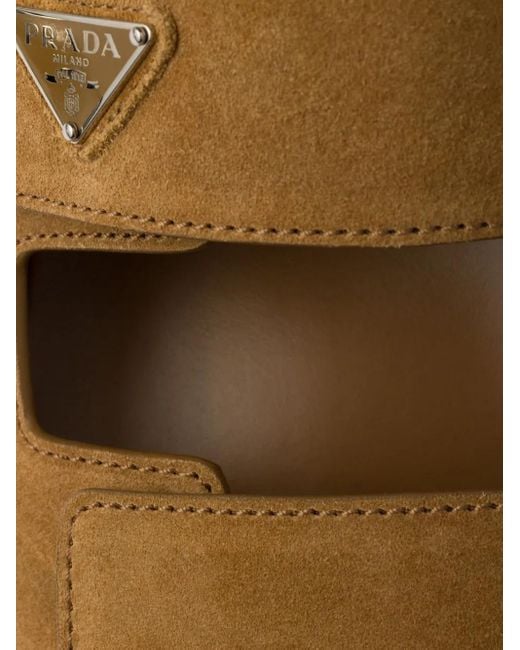 Prada Brown Suede Sandals for men