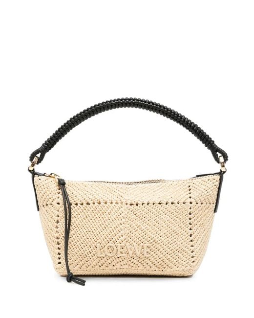 Loewe Metallic Paula's Ibiza Logo-Embroidered Clutch Bag