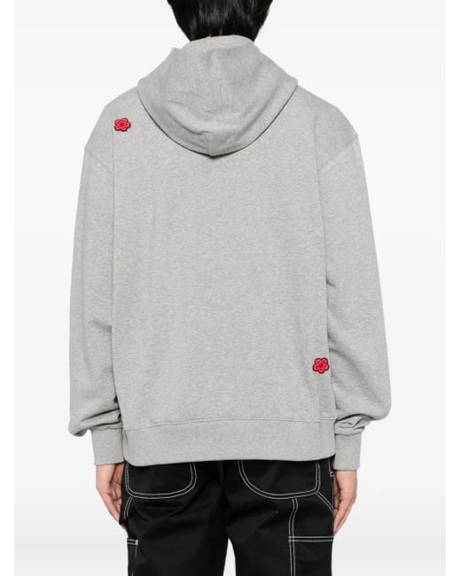 KENZO Gray Boke-Flower Hoodie for men