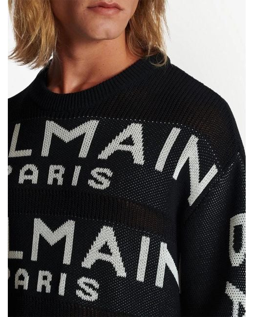 Balmain Relaxed Fit Jersey in Black für Herren