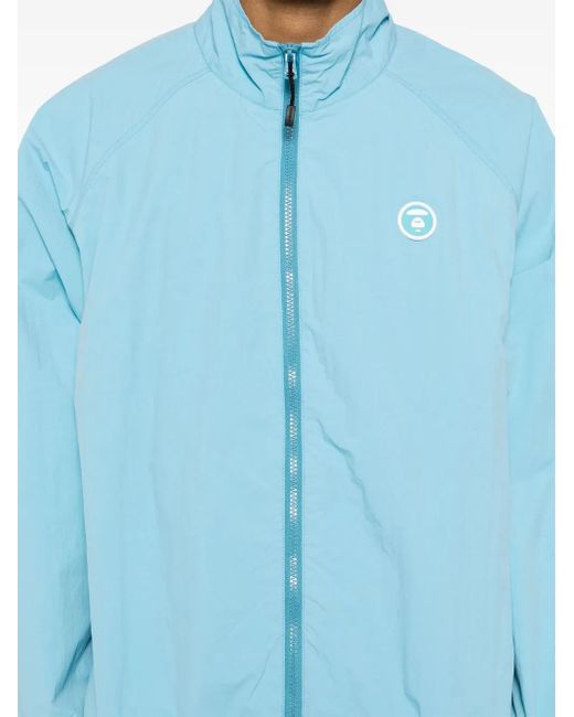 Aape By A Bathing Ape Aapenow Windjack Met Moonface-Logo in het Blue voor heren