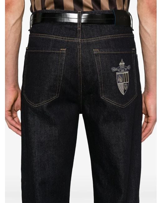 Vaqueros Rectos Fendi de hombre de color Blue