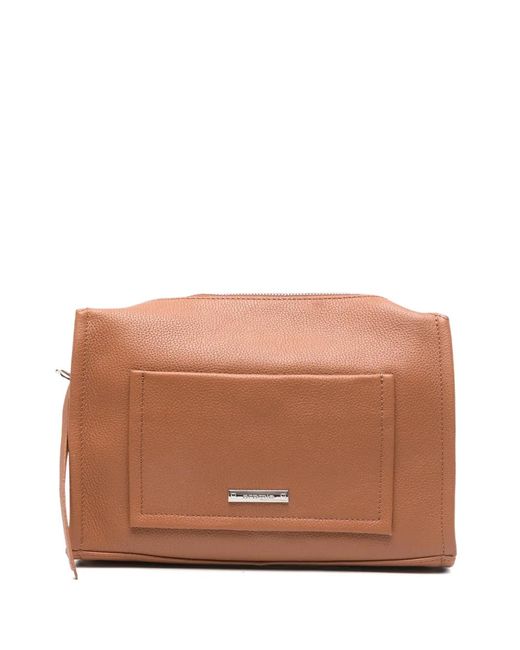 Cromia Brown Leather Cross Body Bag