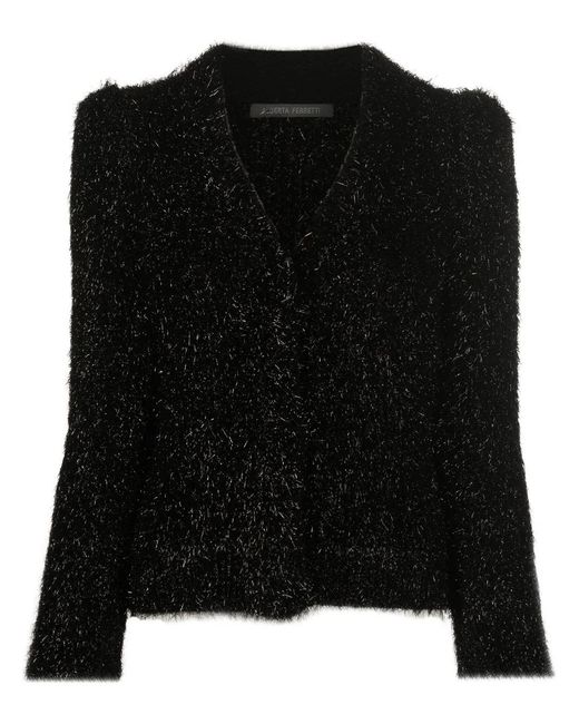 Pull À Col V Alberta Ferretti en coloris Black