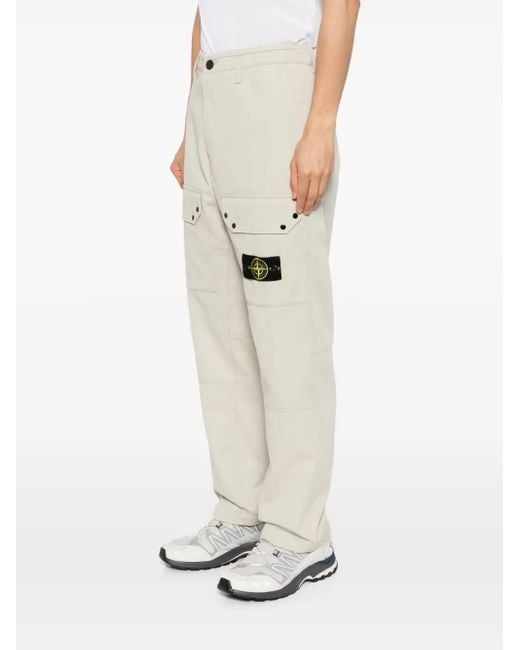 Stone Island Natural Straight-Leg Trousers for men