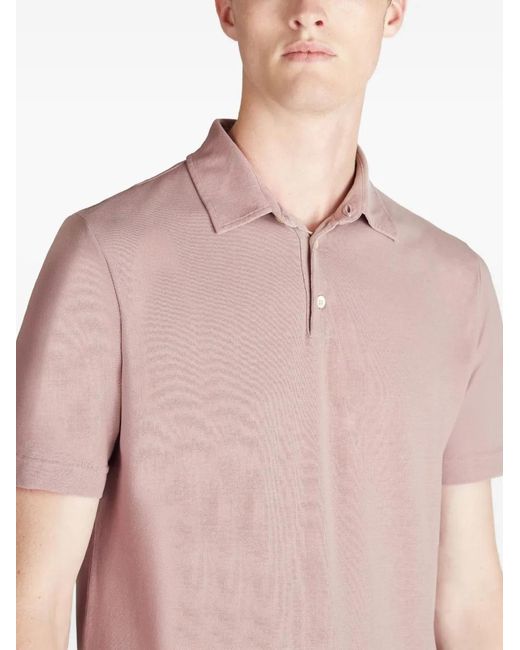 Slowear Pink Cotton Polo Shirt for men