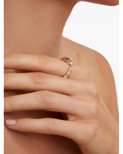 Crayfish Rings Yvonne Léon Crayfish Diamond Ring in Metallic | Lyst