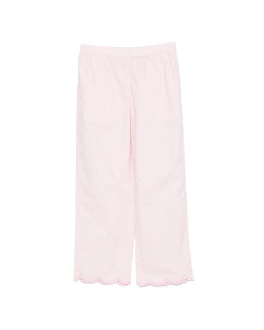 Stine Goya Pink Scalloped-Edge Trousers