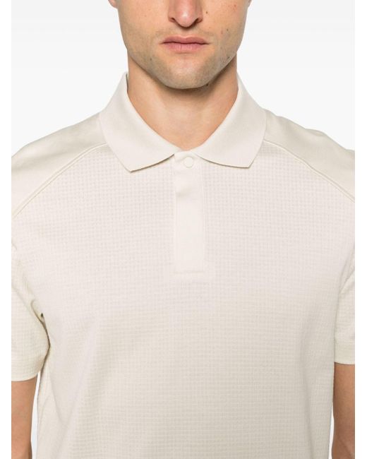 Boss White Ripstop Polo Shirt for men