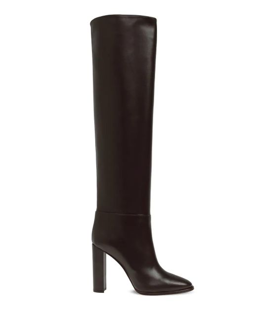 Le Silla Brown Heeled Boots 'Elsa'