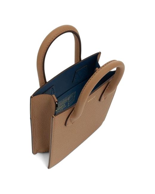 Moreau Brown Suite Xs Leather Tote Bag