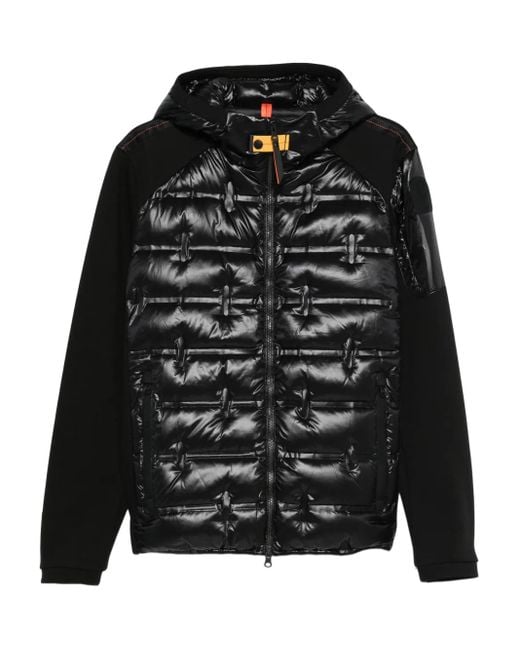 Parajumpers Gesteppte Kapuzenjacke in Black für Herren