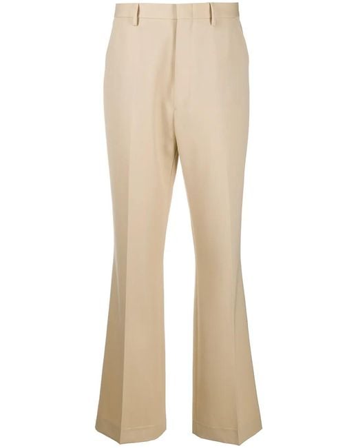 Etro Natural Wide-Leg Tailored Trousers