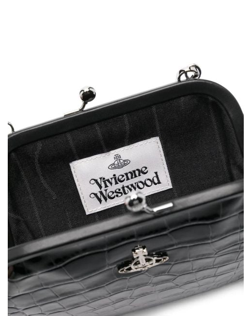 Vivienne Westwood クロコエンボス クラッチバッグ Black