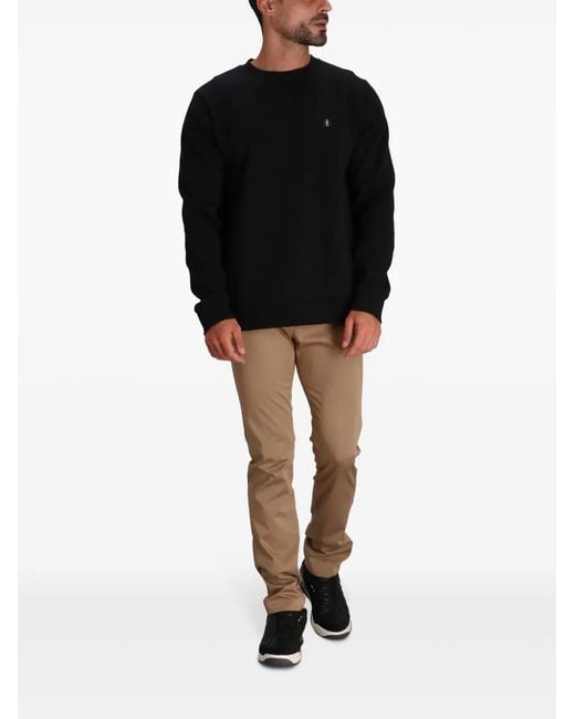 Boss Black Logo-Patch Crew-Neck Sweatshirt for men
