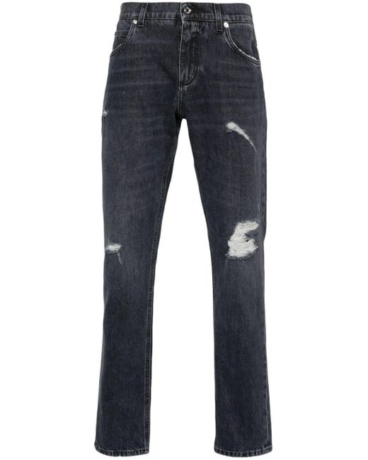 Dolce & Gabbana Variante Abbinata Slim-Fit-Jeans in Blue für Herren