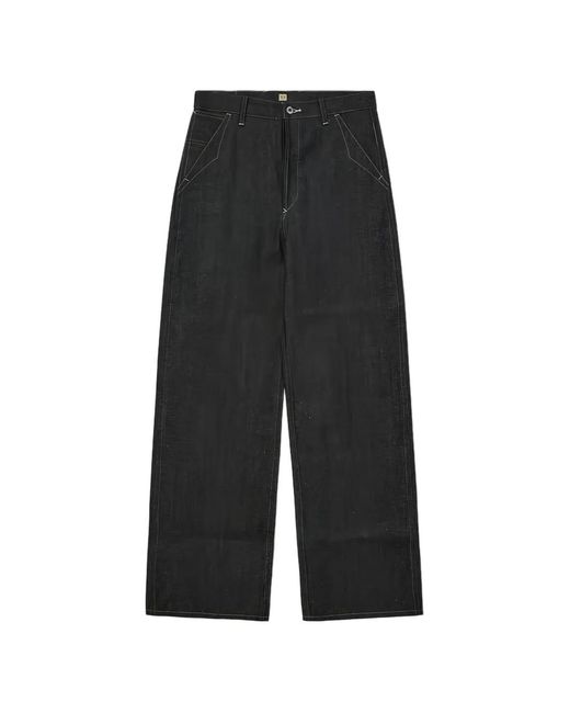 TAIGA TAKAHASHI Black Wide-Leg Jeans for men
