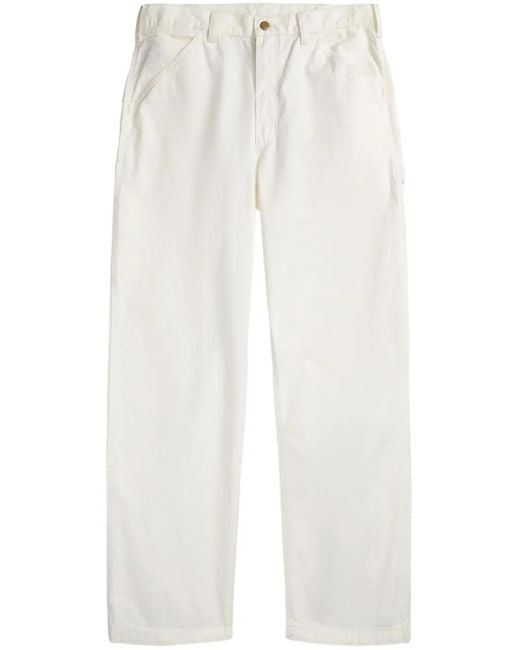 Polo Ralph Lauren White Mid-Rise Straight-Leg Trousers for men
