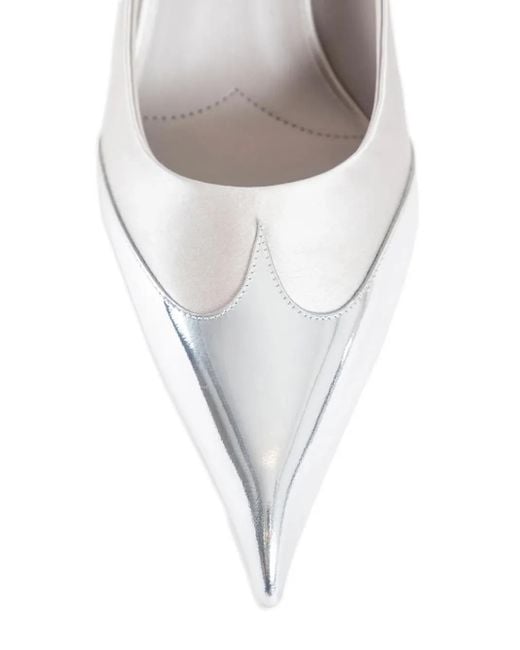 Prada White 85Mm Heeled Sneakers