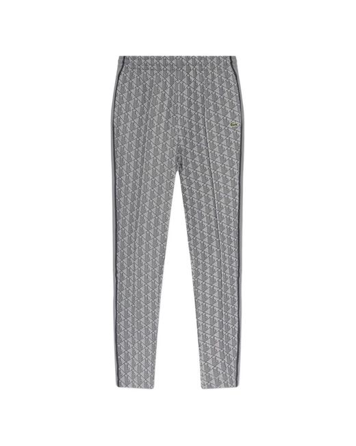 Lacoste Gemusterte Jogginghose in Gray für Herren