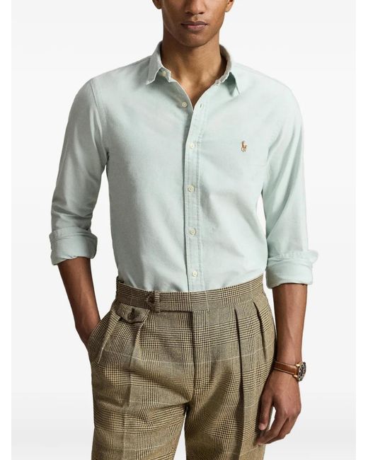 Polo Ralph Lauren Signature Polo Pony Motif Shirt in White for Men | Lyst