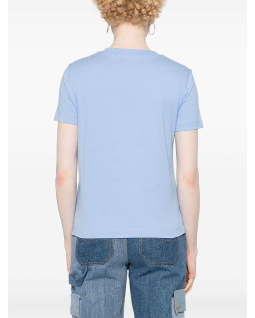 Camiseta con logo estampado Versace de color Blue