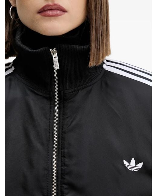 Adidas Black 3-Stripes Zip Bomber Jacket