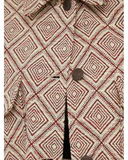 Samsøe & Samsøe Natural Patterned Buttoned Jacket