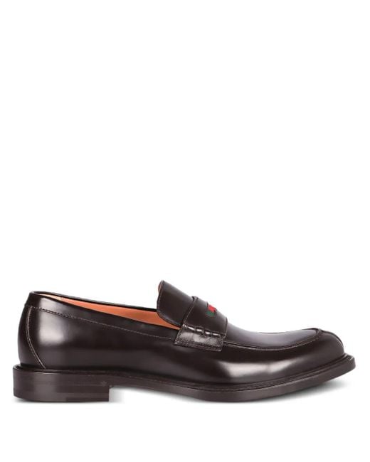 Gucci Loafer mit Webstreifen in Brown für Herren